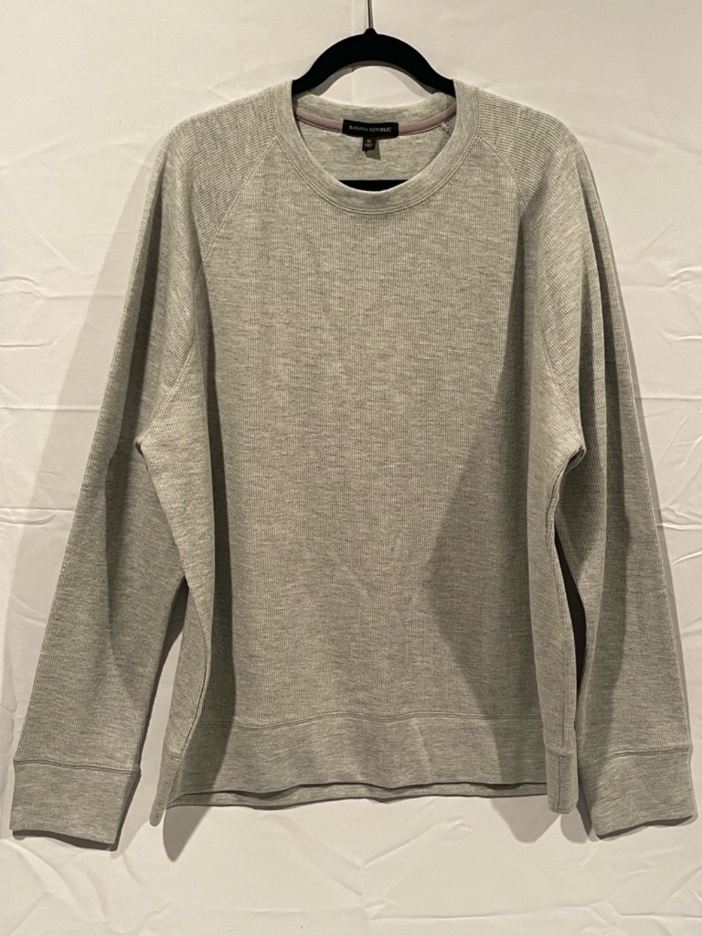 Banana Republic Light Gray Men's Crewneck Pullover
